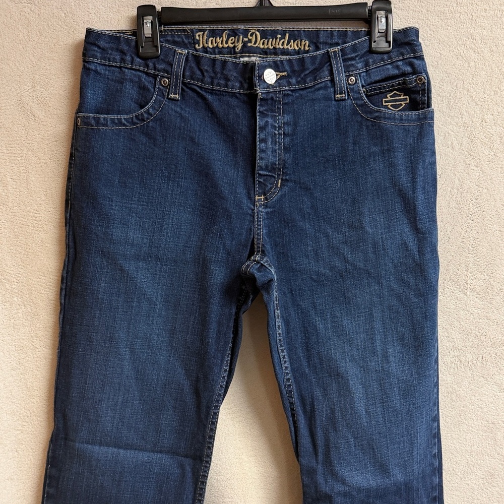Harley-Davidson Women's Deep Blue Straight Leg Jeans